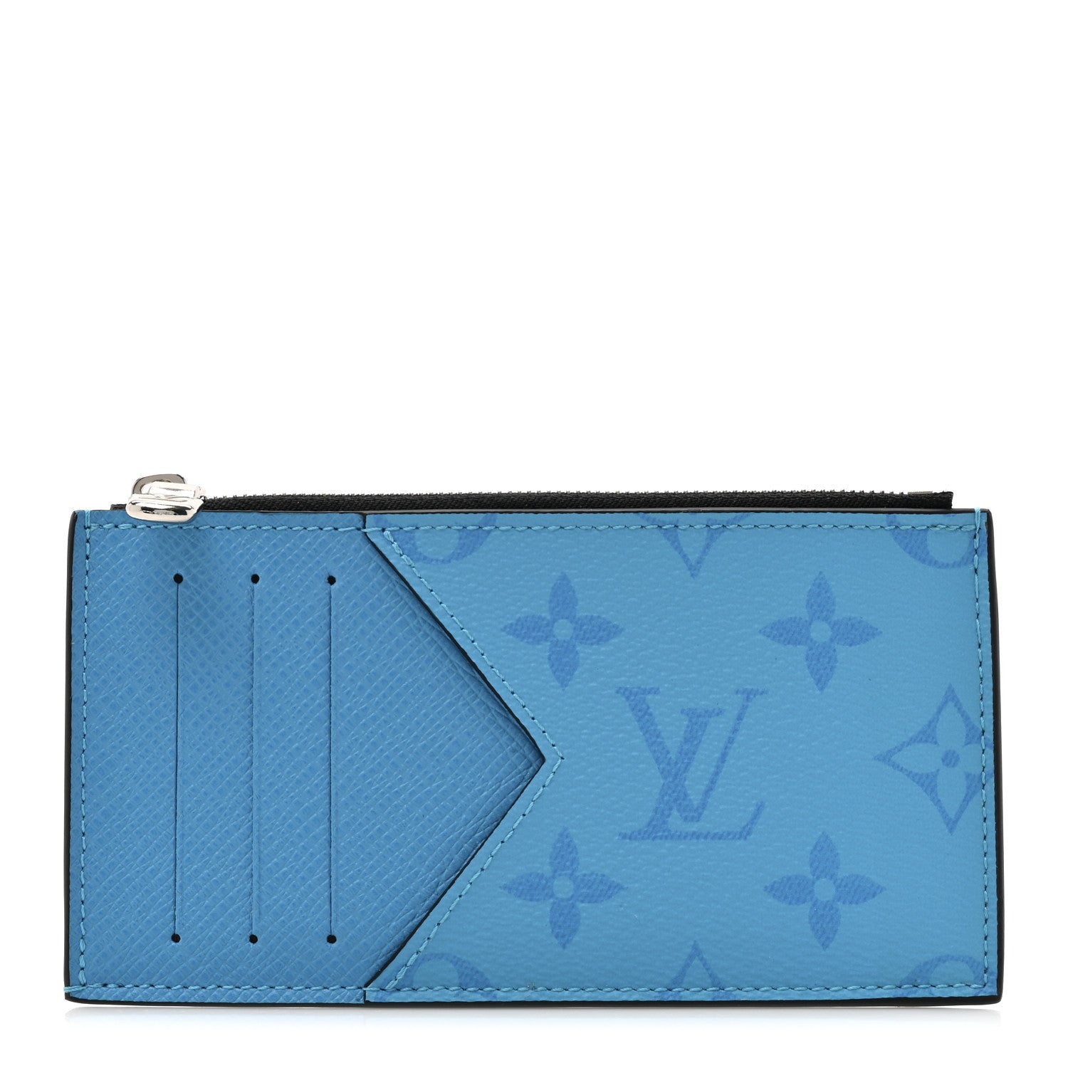 Louis Vuitton Taigarama Coin Card Holder Blue Lagoon 1 of 7