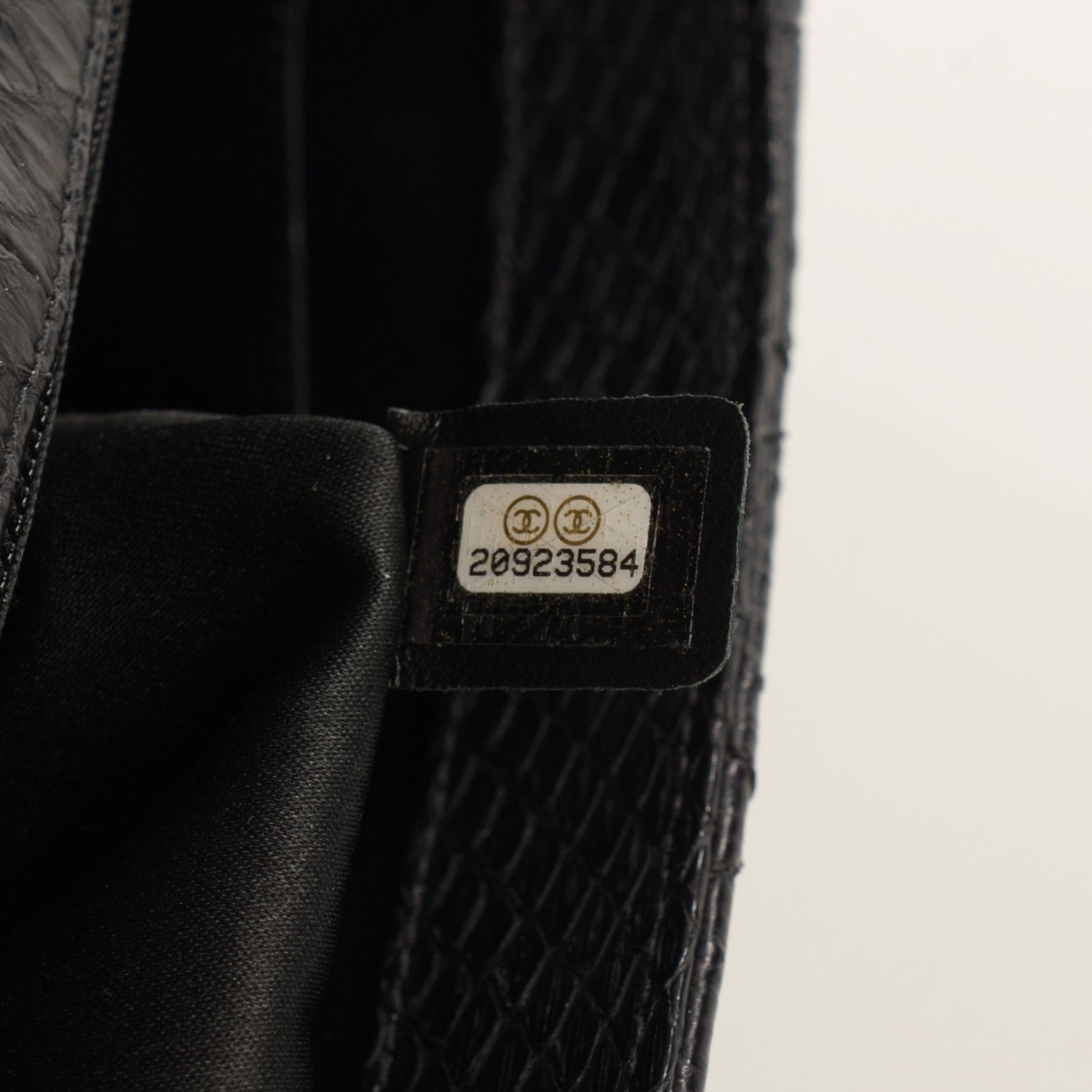 Chanel Elaphe Snakeskin Jumbo Easy Carry Flap Black 8 of 9