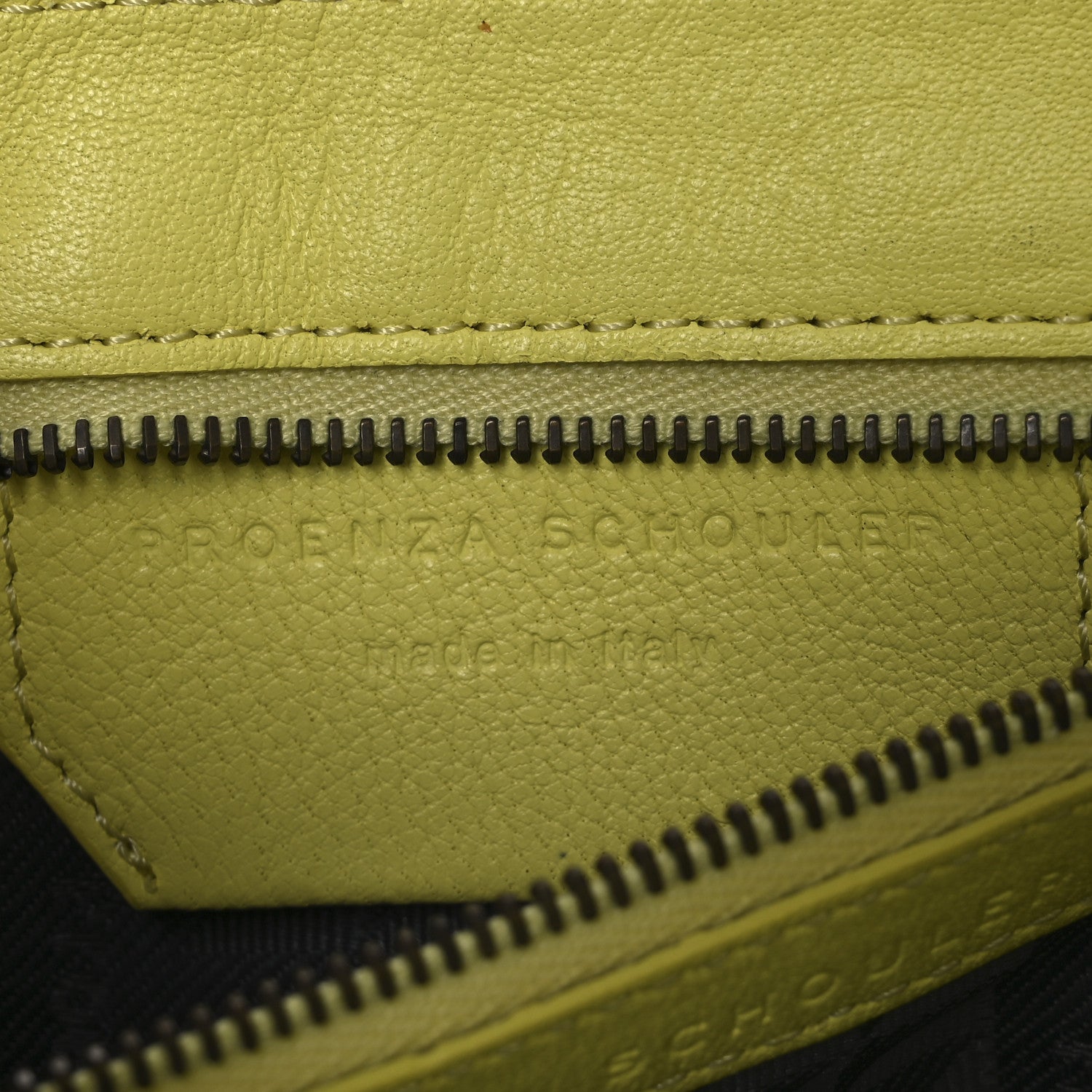 Proenza Schouler Lambskin PS1 Pochette Clutch Lemon 7 of 15