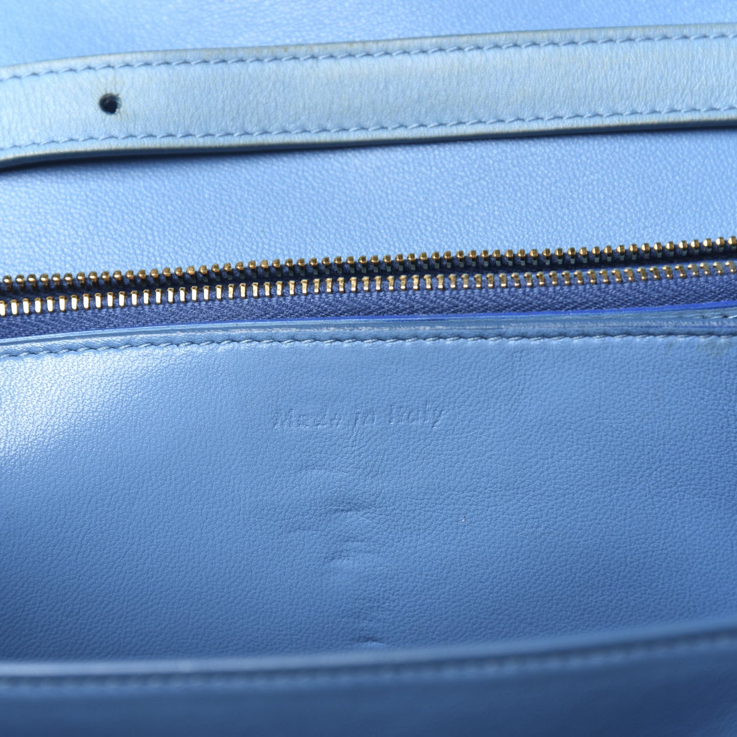 Box Calfskin Medium Classic Box Flap Bag Blue