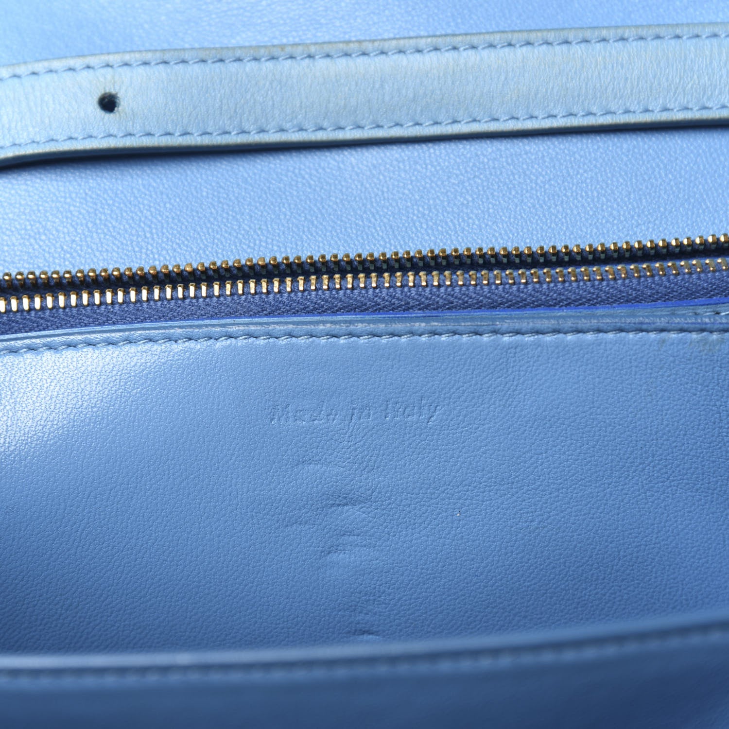 Celine Box Calfskin Medium Classic Box Flap Bag Blue 6 of 13