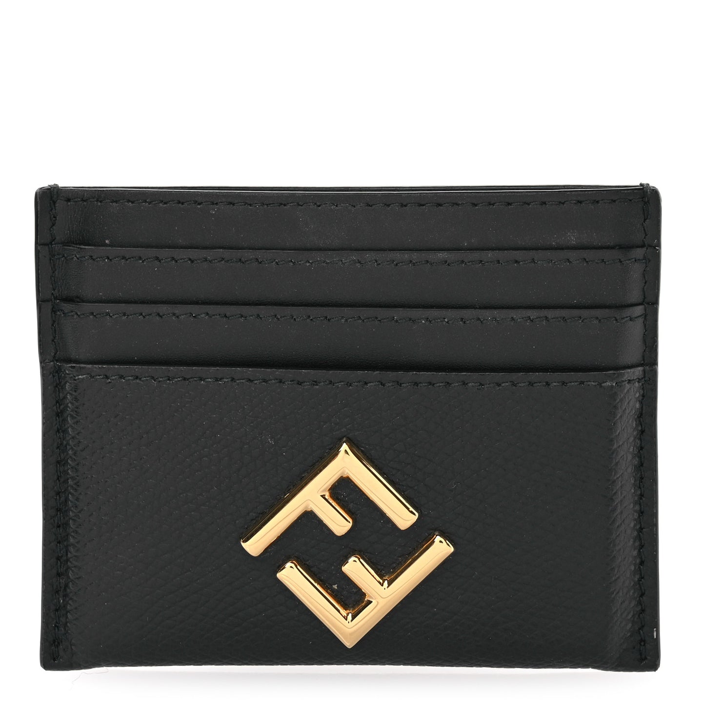 Vitello Cruise FF Diamonds Card Holder Black