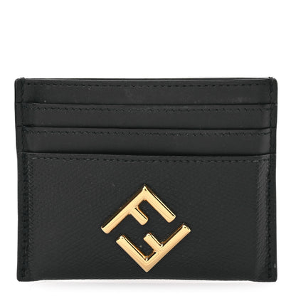 Fendi Vitello Cruise FF Diamonds Card Holder Black 1 of 8