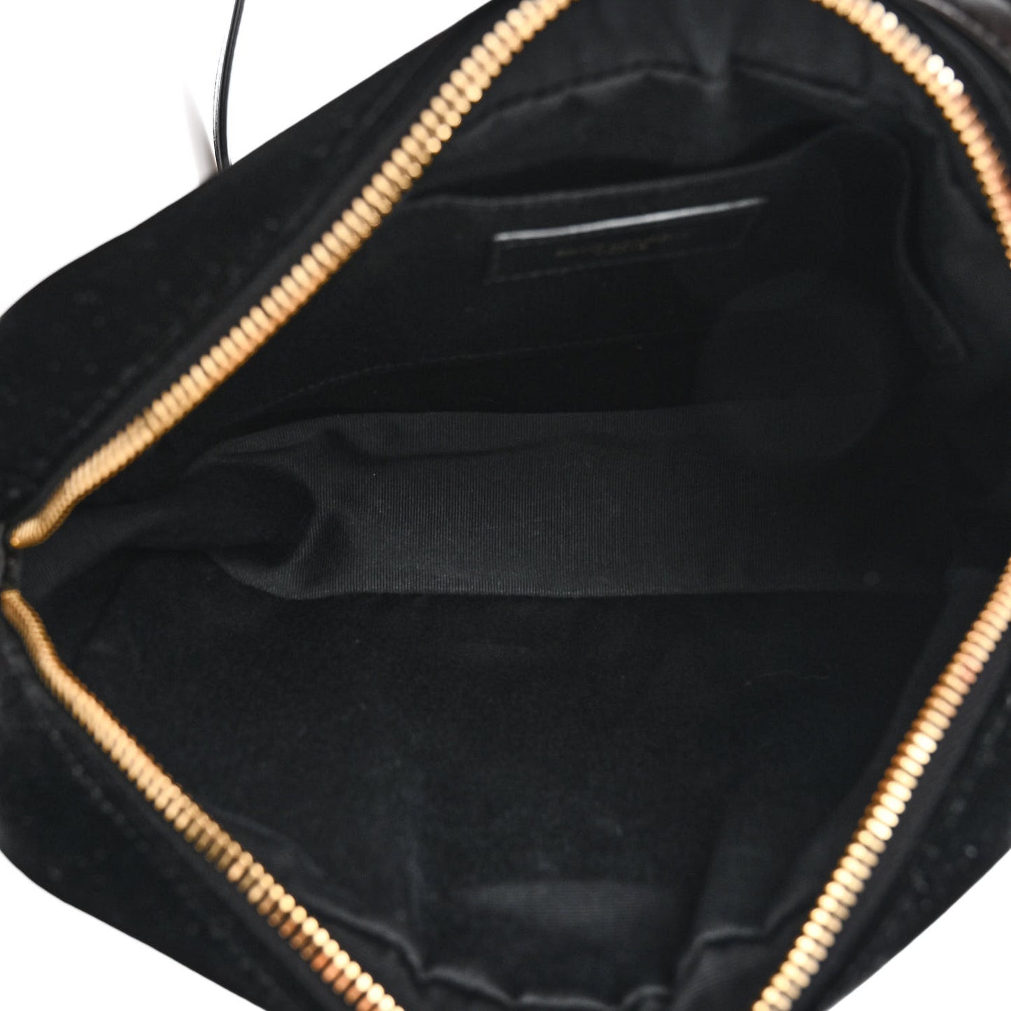 Velvet Matelasse Monogram Lou Camera Bag Black