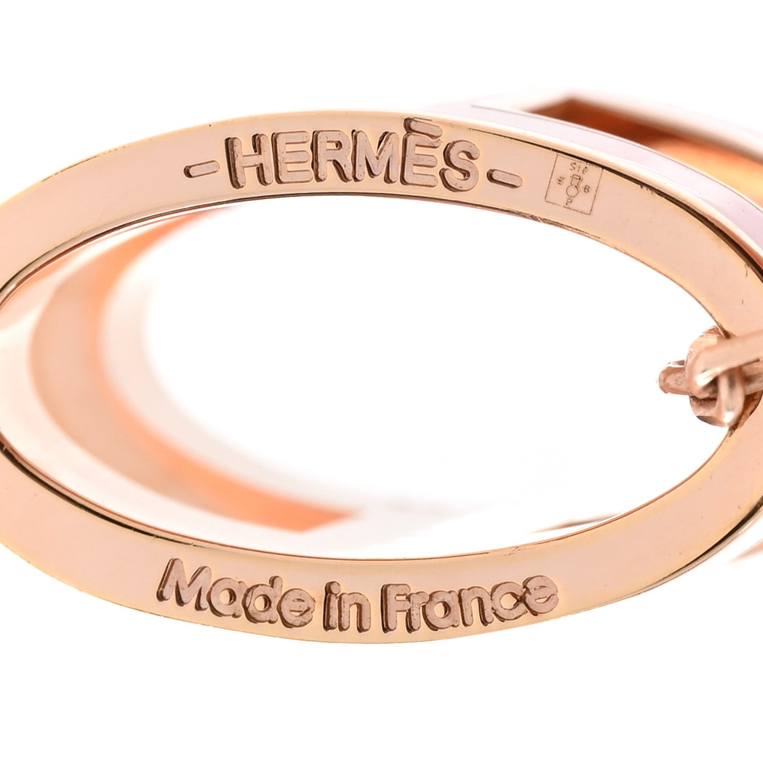 Hermes Lacquered Rose Gold Pop H Pendant Necklace Rose Dragee 6 of 8