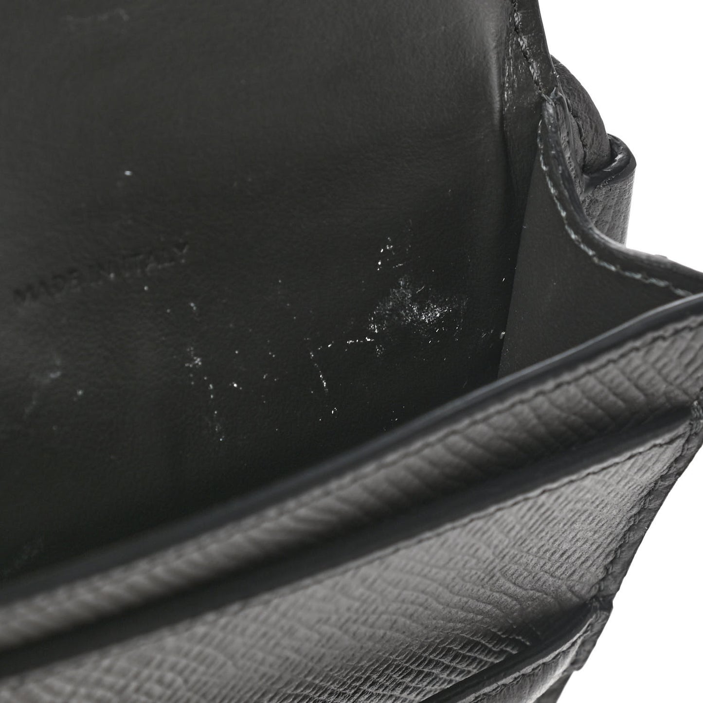 Grained Calfskin Phone Pouch With Flap