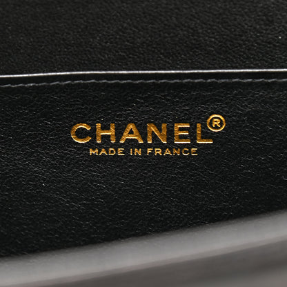 Chanel Lambskin Chocolate Bar Accordion Mademoiselle Black 7 of 10