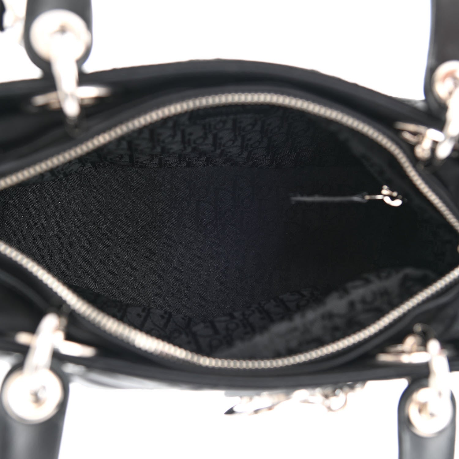 Christian Dior Satin Cannage Medium Lady Dior Black 5 of 15