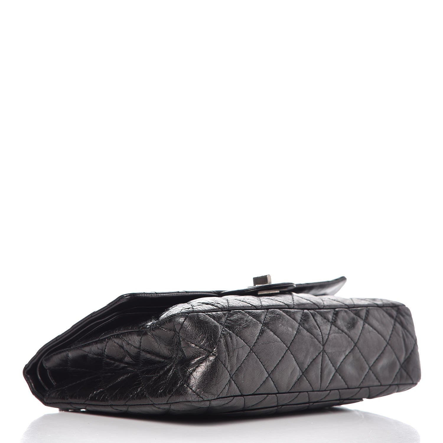 Chanel Metallic Aged Calfskin Quilted 2.55 Reissue 227 Flap Dark Silver 4 of 18