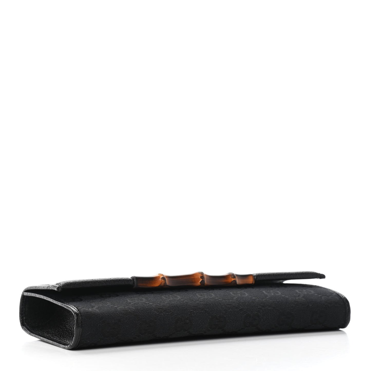 Monogram Bamboo Bar Clutch Black
