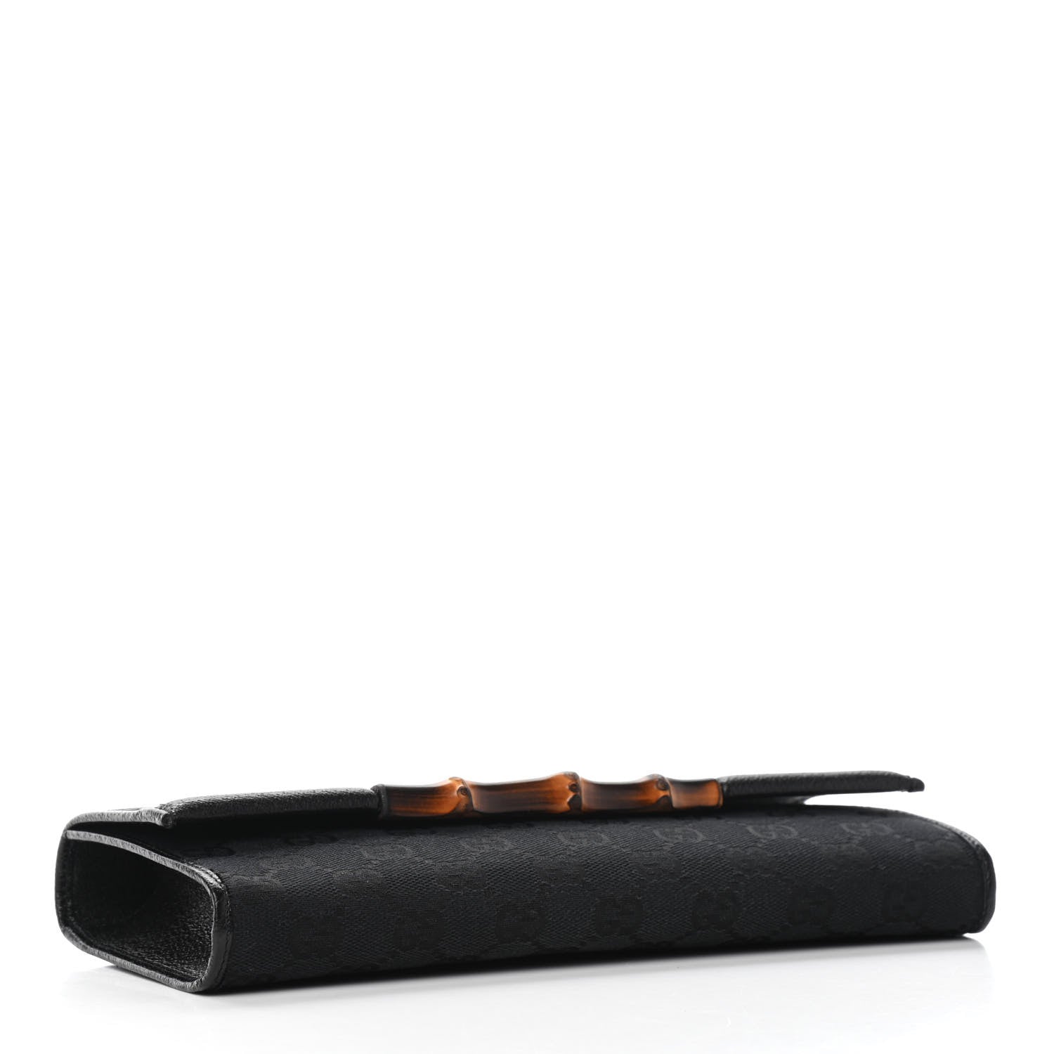 Gucci Monogram Bamboo Bar Clutch Black 6 of 12
