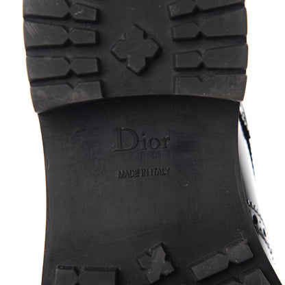 Christian Dior Calfskin D-Order Low Boot 38 Black Red 7 of 10