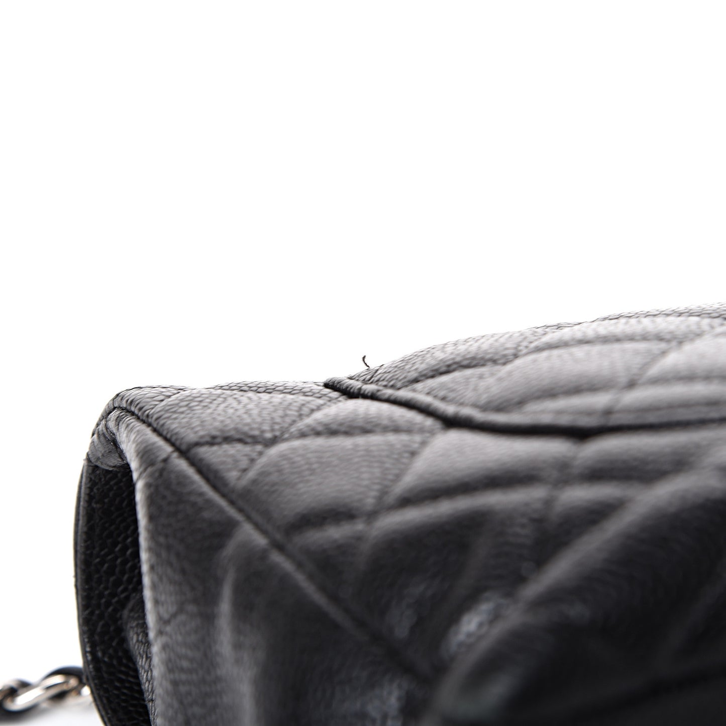 Caviar Quilted Jumbo Single Flap Black
