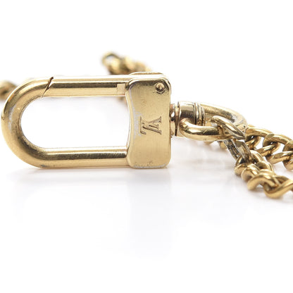 Louis Vuitton Metal Pochette Extender Key Ring Chain Gold 3 of 4