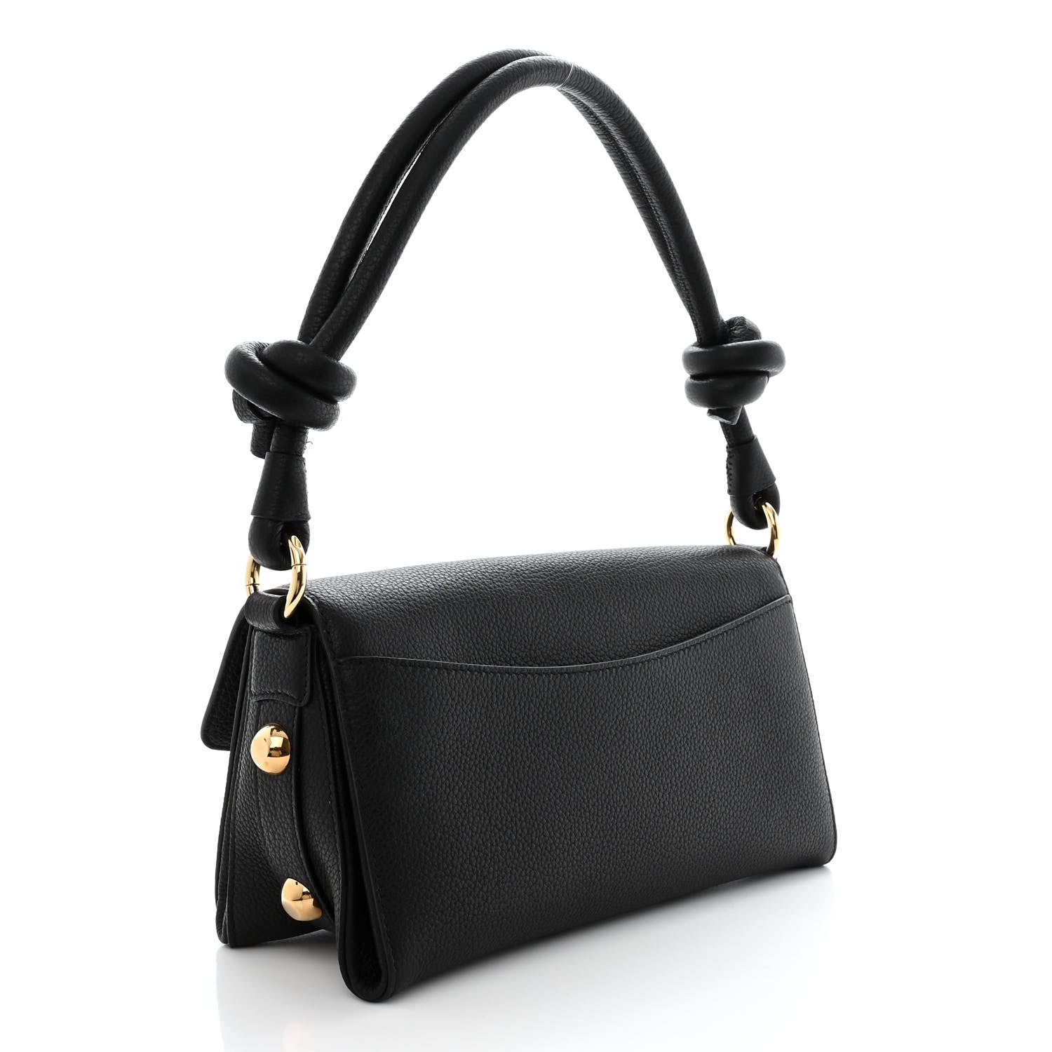 Salvatore Ferragamo Calfskin Glam Shoulder Bag Black 3 of 13