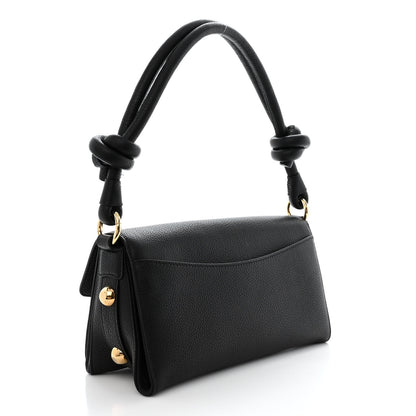 Salvatore Ferragamo Calfskin Glam Shoulder Bag Black 3 of 13
