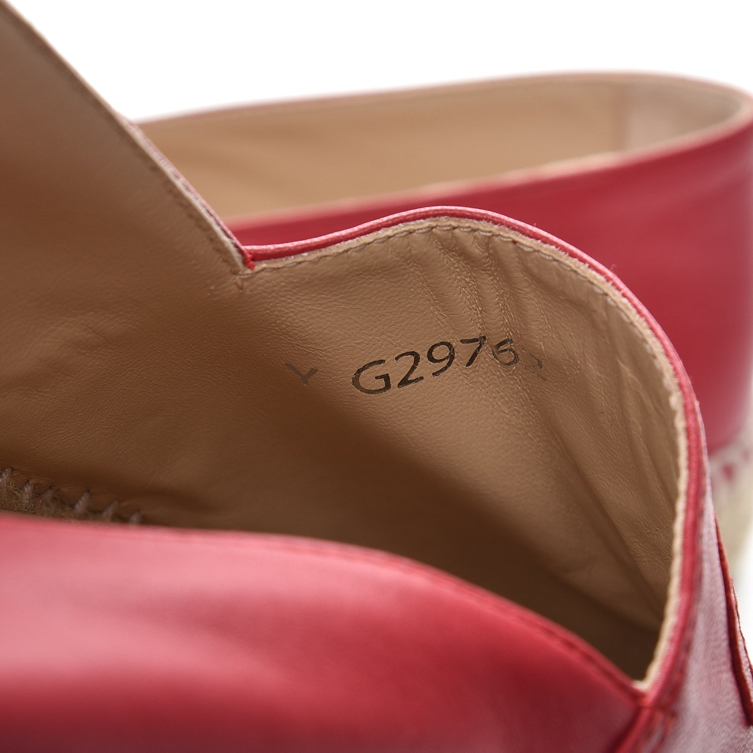 Chanel Lambskin CC Espadrilles 38 Red 10 of 11
