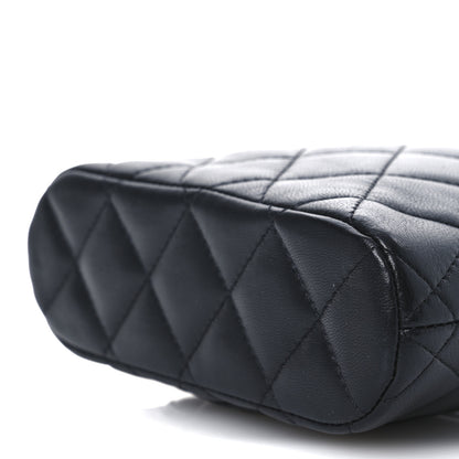 Chanel Lambskin Quilted Classic Clutch With Chain Black 10 of 10