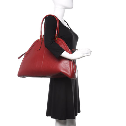 Gucci Calfskin Large Re(Belle) Top Handle Bag Red 2 of 11