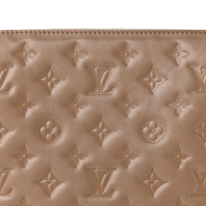 Louis Vuitton Lambskin Embossed Monogram Coussin PM Taupe 6 of 8