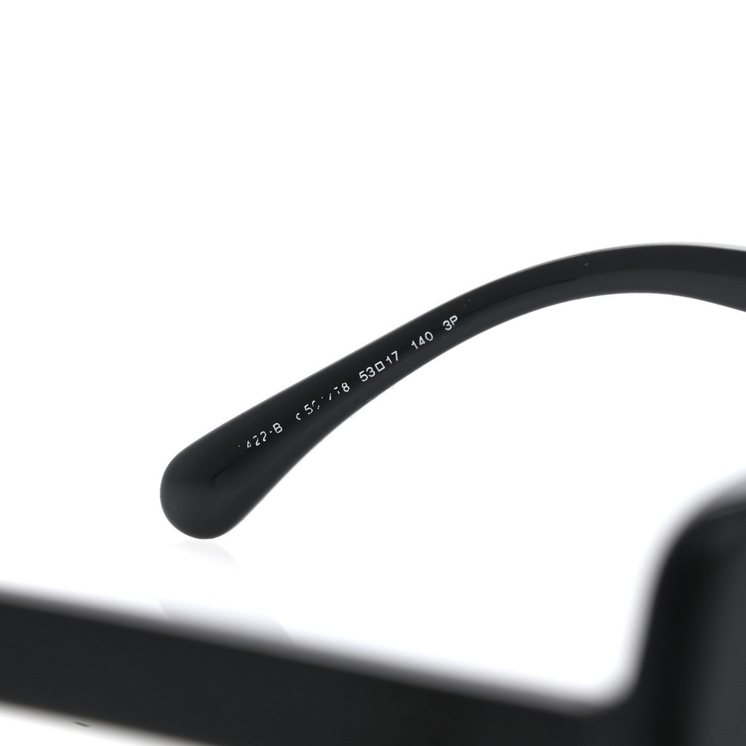 Chanel Acetate Strass Polarized Square Sunglasses 5422-B Black 5 of 8