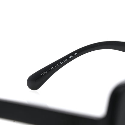 Chanel Acetate Strass Polarized Square Sunglasses 5422-B Black 5 of 8