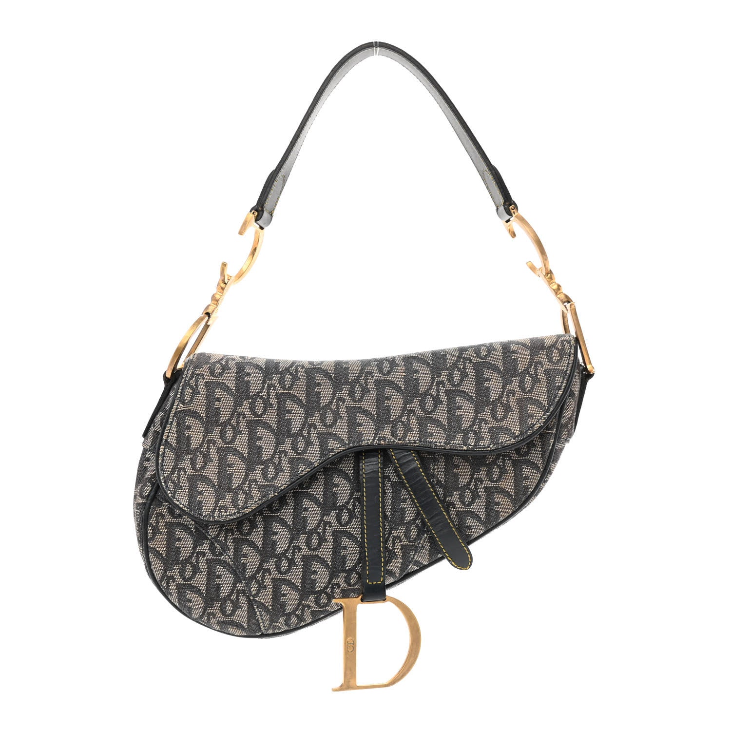 Christian Dior Monogram Saddle Bag Blue 1 of 16