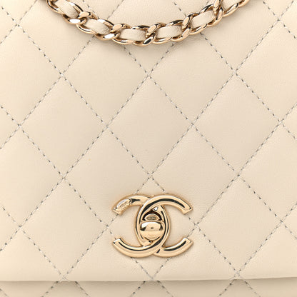 Chanel Lambskin Quilted Mini Citizen Chic Flap Ivory 8 of 11