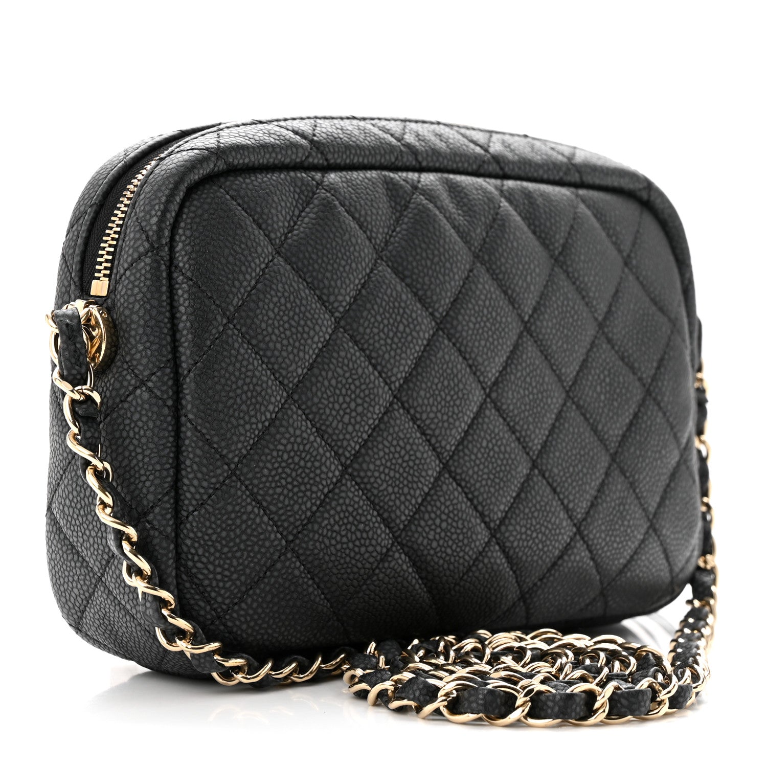 Chanel Iridescent Caviar Quilted Small Coco Tassel Camera Case Black 3 of 11