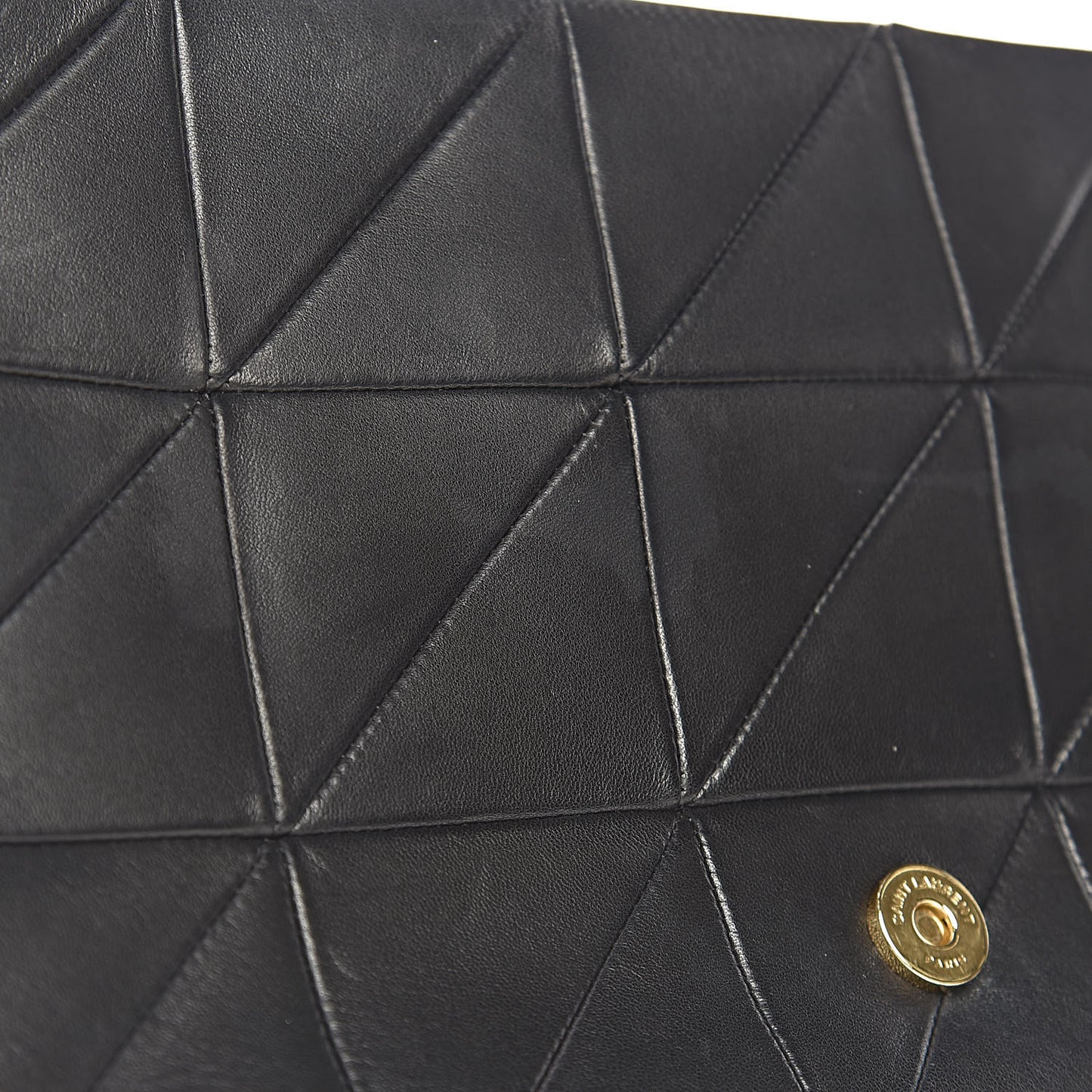 Lambskin Patchwork Monogram Large Jamie Black