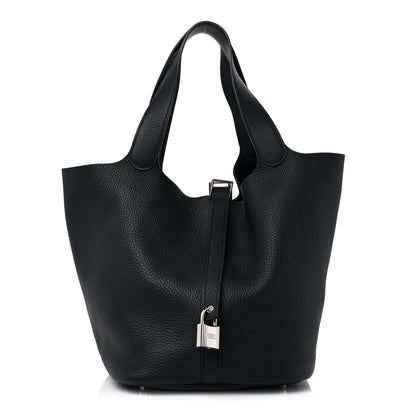 Hermes Taurillon Clemence Picotin Lock 26 GM Black 1 of 8