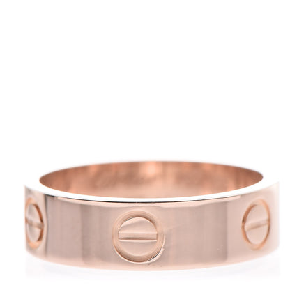 Cartier 18K Pink Gold 5.5mm LOVE Ring 55 7.25 1 of 4