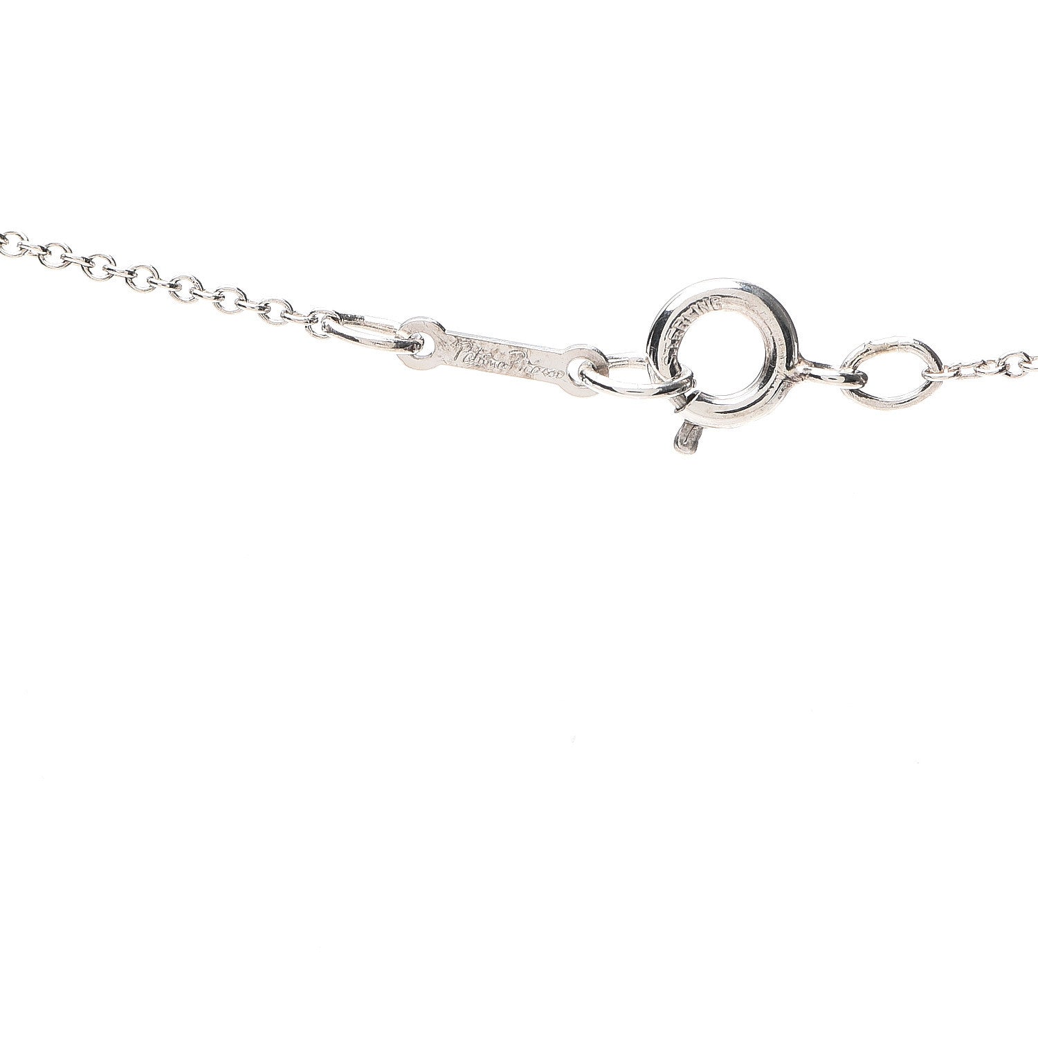 Tiffany Sterling Silver Paloma Picasso Graffiti X Pendant Necklace 5 of 6