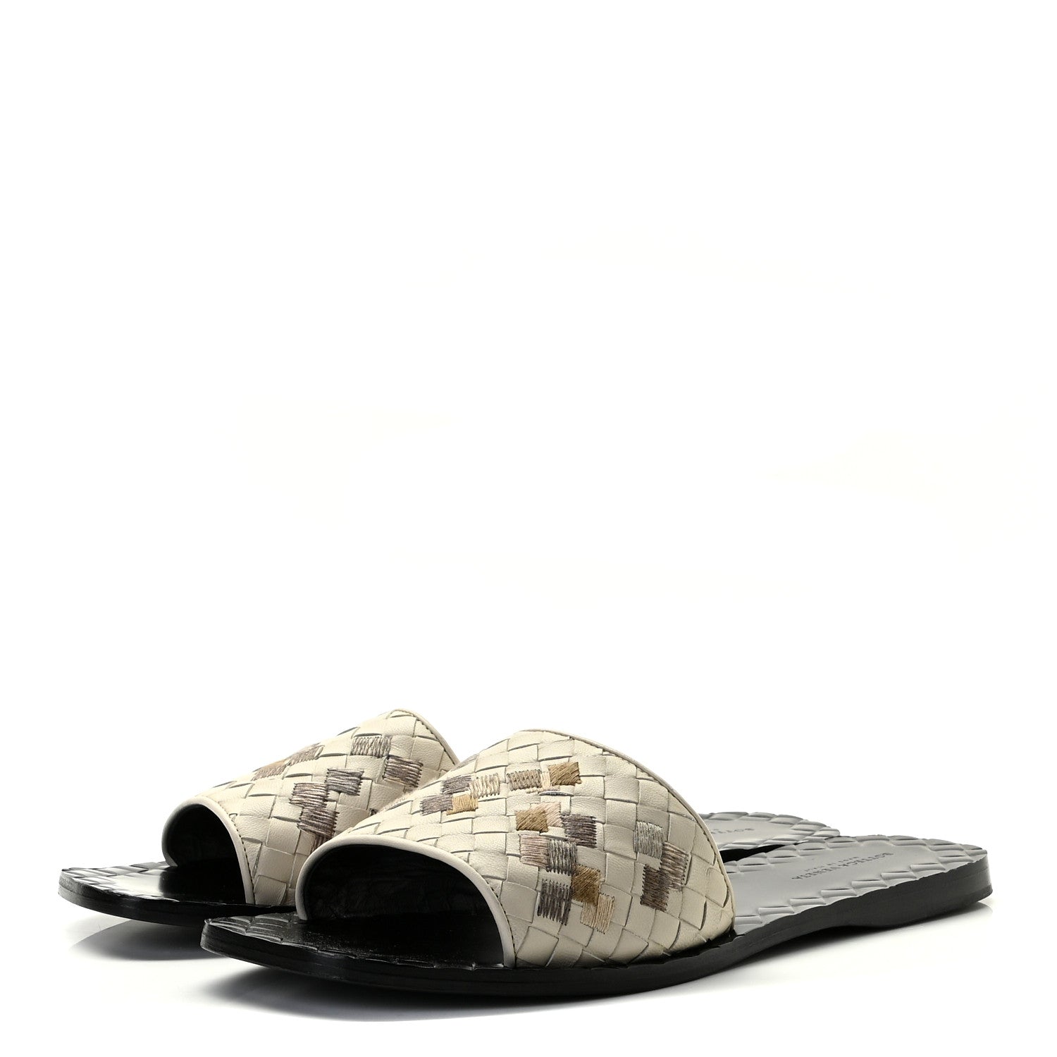 Bottega Veneta Nappa Intrecciato Armerina Flat Sandals 39 Mist 2 of 10