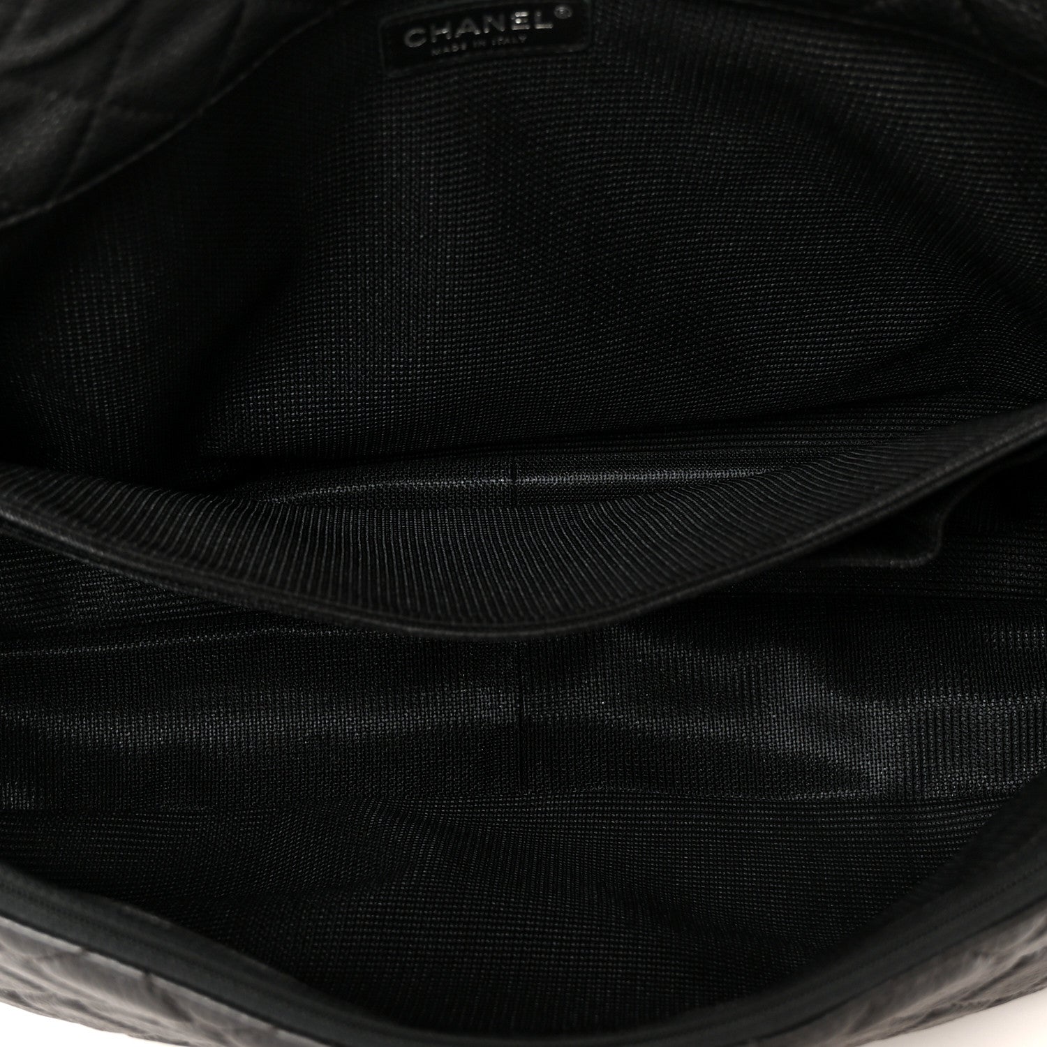 Chanel Calfskin Quilted Small XXL Travel Flap Bag Black 4 of 10