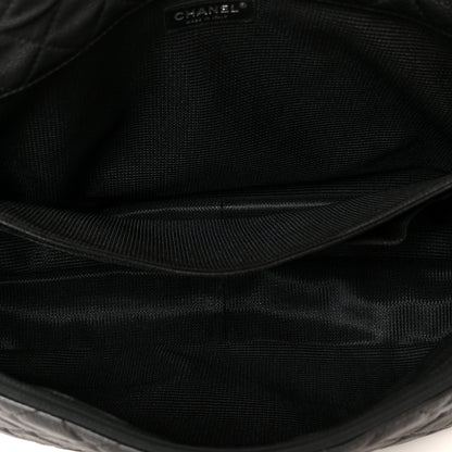 Chanel Calfskin Quilted Small XXL Travel Flap Bag Black 4 of 10