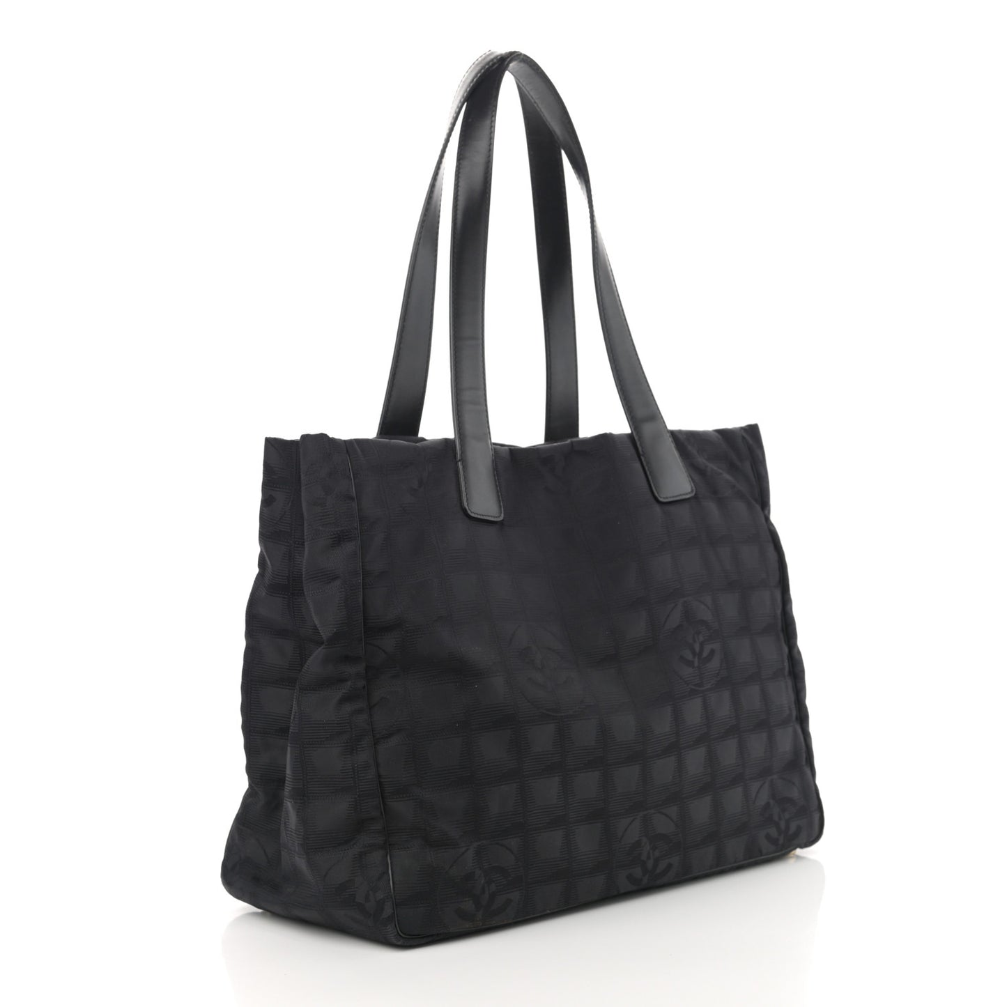 Nylon Medium Travel Tote Black