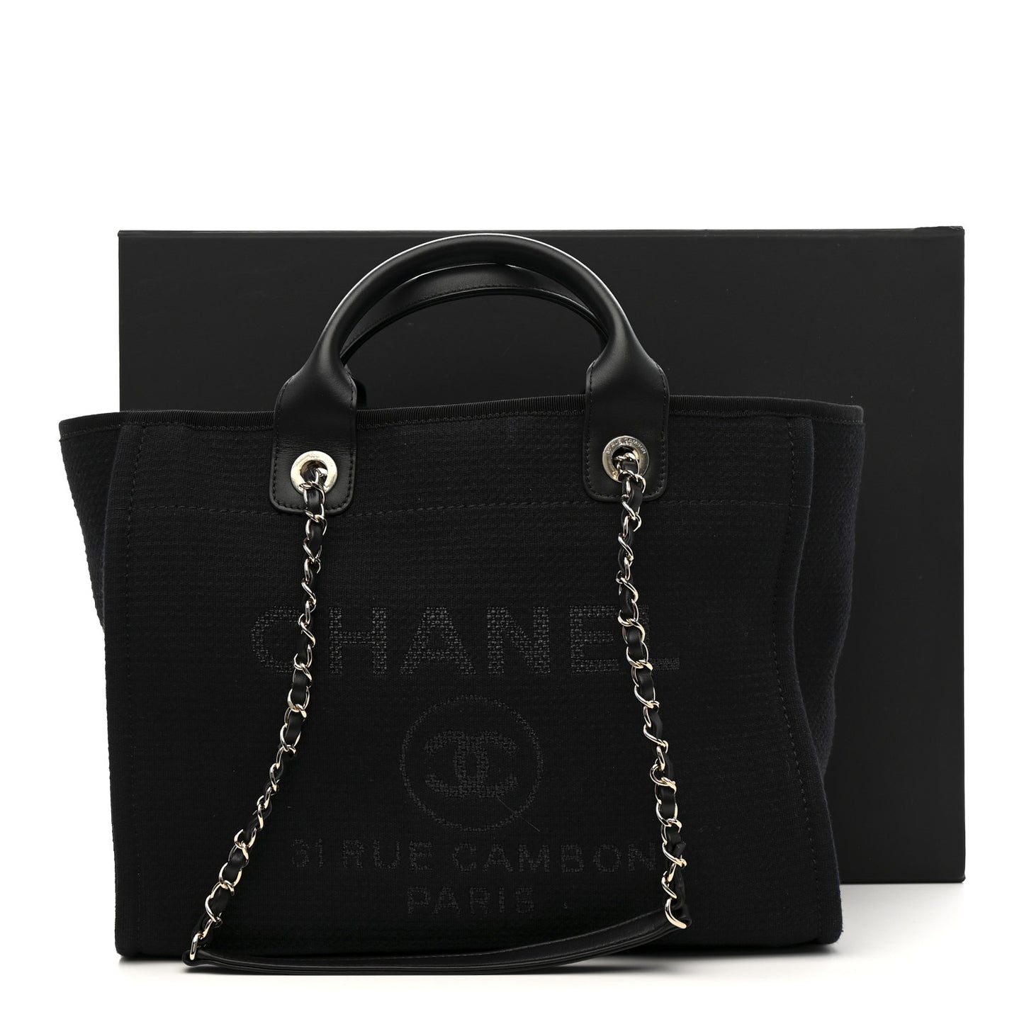 Mixed Fibers Small Deauville Tote Black