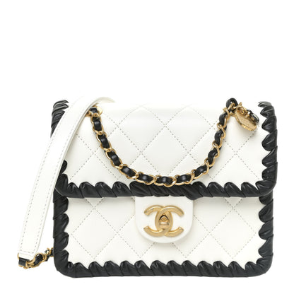 Chanel Braided Calfskin Mini My Own Frame Flap White 1 of 16