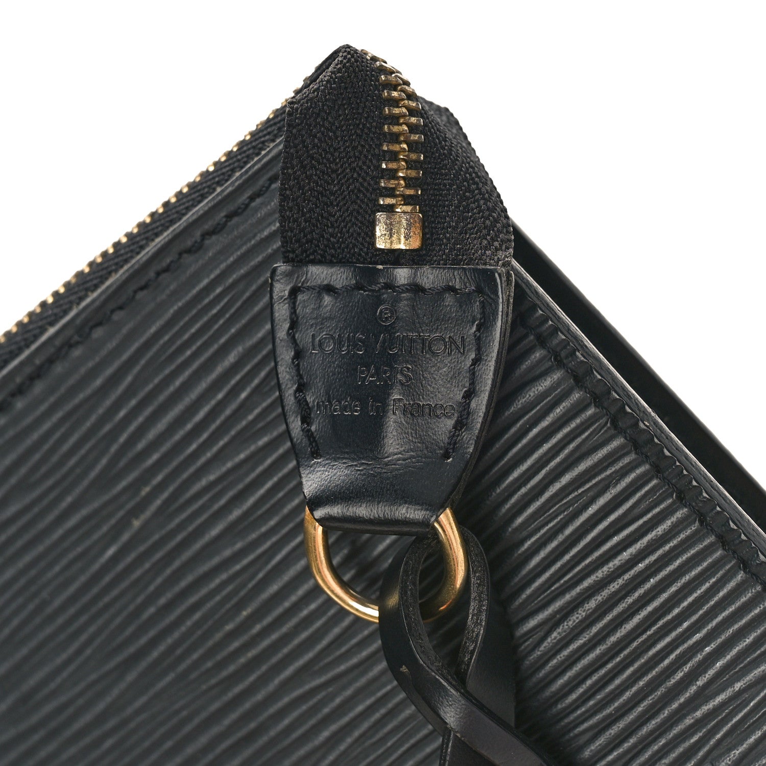 Louis Vuitton Epi Pochette Accessories 24 Black 6 of 9