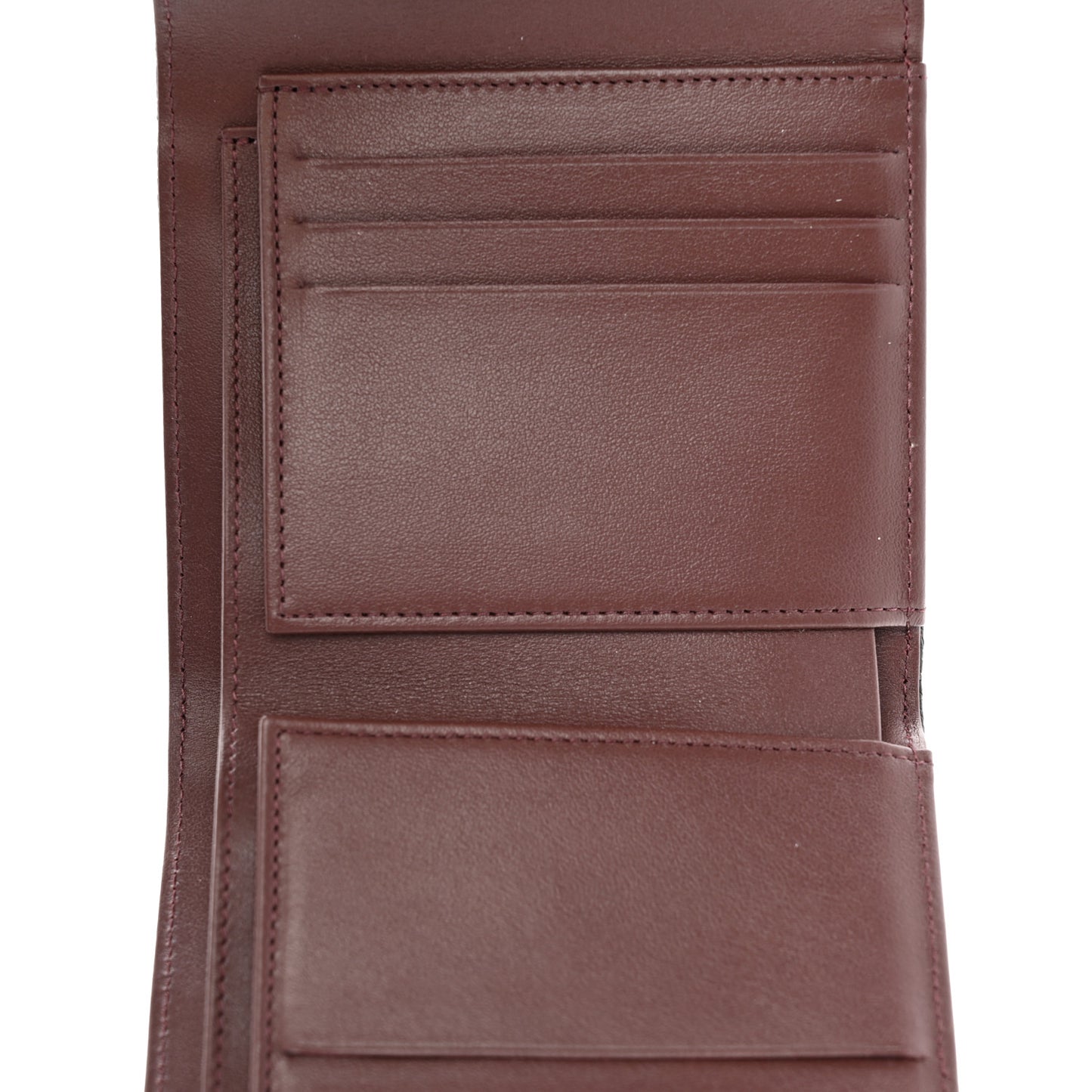 Caviar Quilted Compact Flap Wallet Black