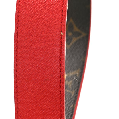 Louis Vuitton Calfskin Monogram 30mm LV Initiales Reversible Belt 90 36 Coquelicot 8 of 9