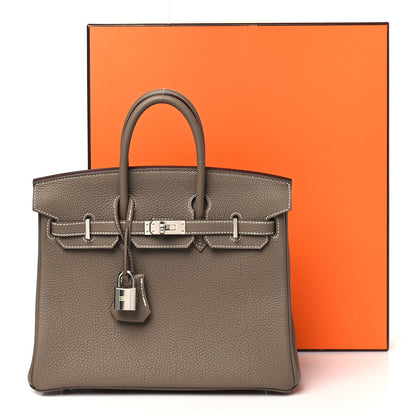 Hermes Togo Birkin 25 Etoupe 11 of 11