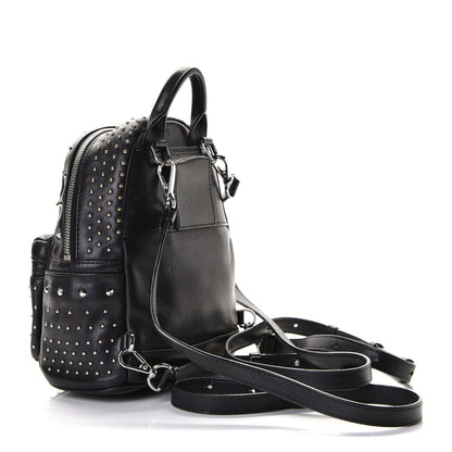 MCM Calfskin Stud X-Mini Stark Bebe Boo Backpack Black 2 of 6