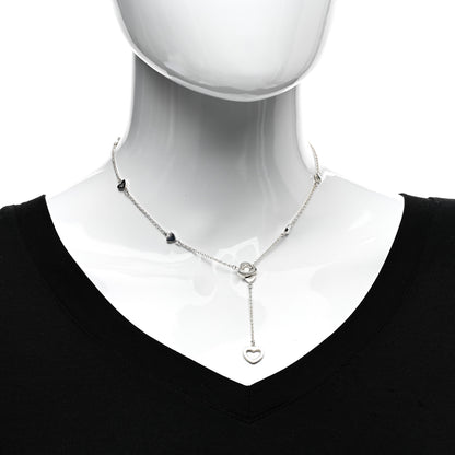 Tiffany Sterling Silver Heart Lariat Necklace 2 of 4