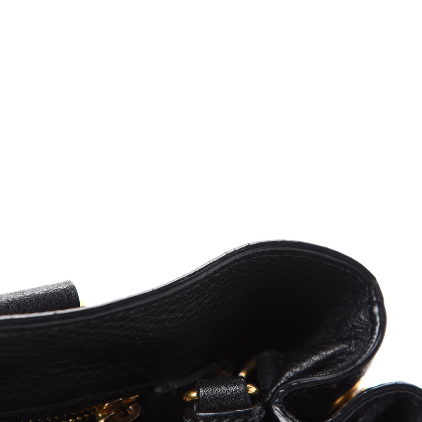 Vitello Daino Shopping Tote Black