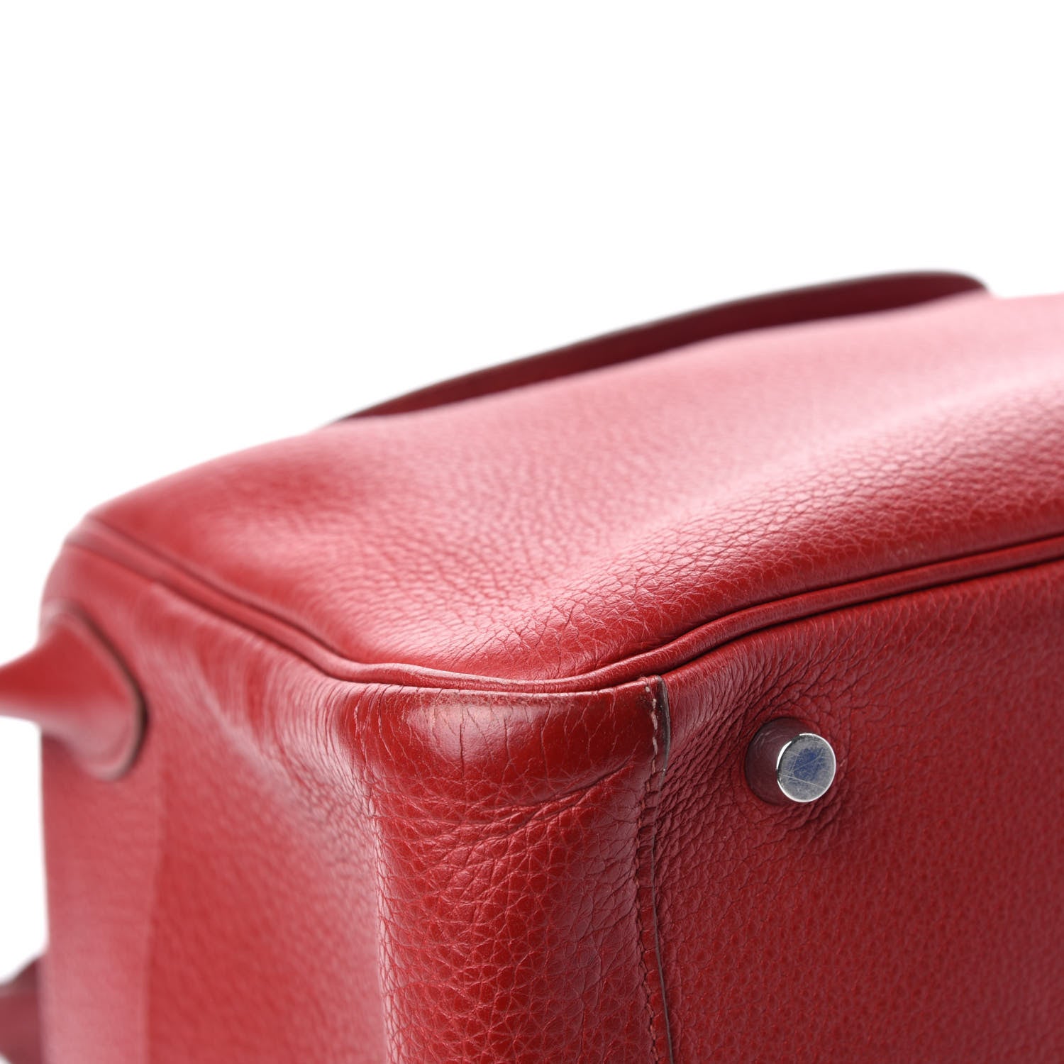 Hermes Taurillon Clemence Lindy 30 Rouge Garance 8 of 14