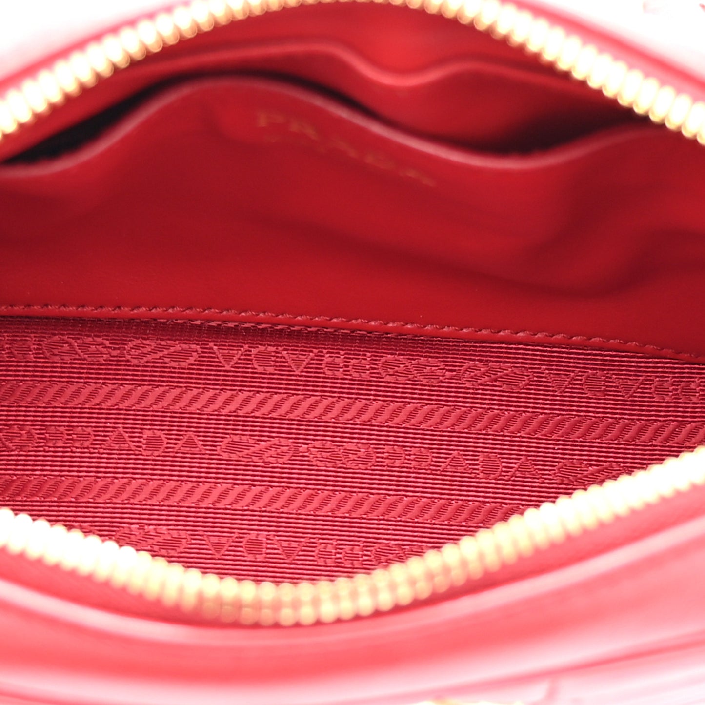 Soft Calfskin Diagramme Camera Bag Rosso