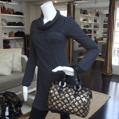 Louis Vuitton Monogram Sequins Eclipse Speedy 28 Gold 2 of 8