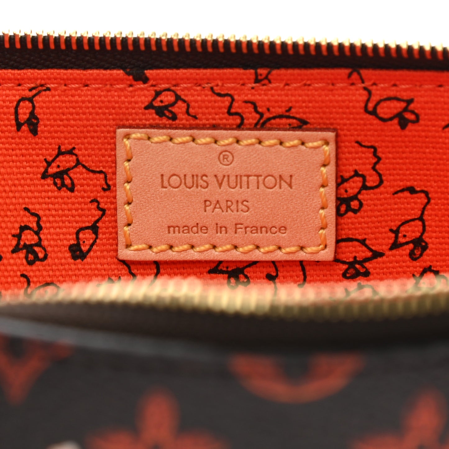 Catogram Elizabeth Pouch Orange Marron